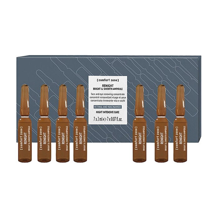 Ампули для обличчя Comfort Zone Renight Bright &amp; Smooth Ampoule Сяйво та гладкість, 7*2 мл